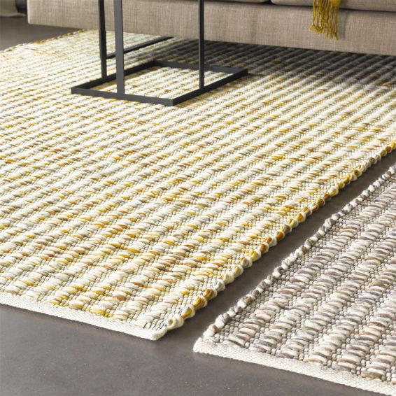 Grain 013506 Wool Rugs in Yellow by Brink and Campman