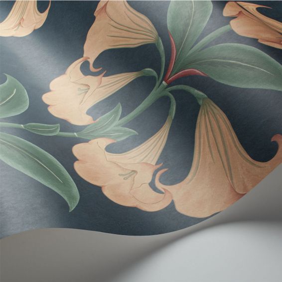 Angels Trumpet Wallpaper 117 3009 by Cole & Son in Ink Blue