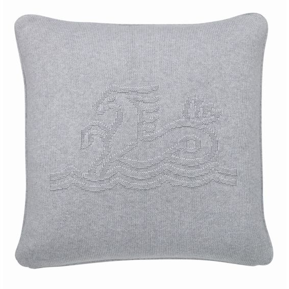 Signature Knit Cushion by Bedeck of Belfast in Silver