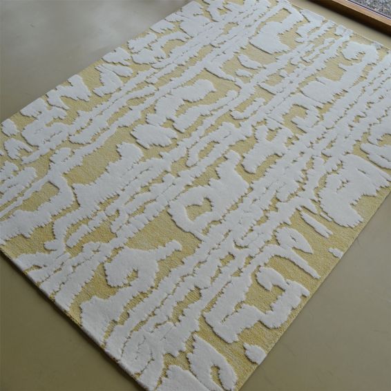 Waterwave Stripe Rugs 039906 in Citron by Florence Broadhurst