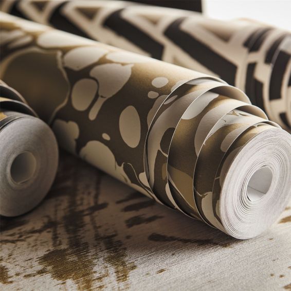 Marble Wallpaper 2112836 by Harlequin in Incense Soft Focus Gold
