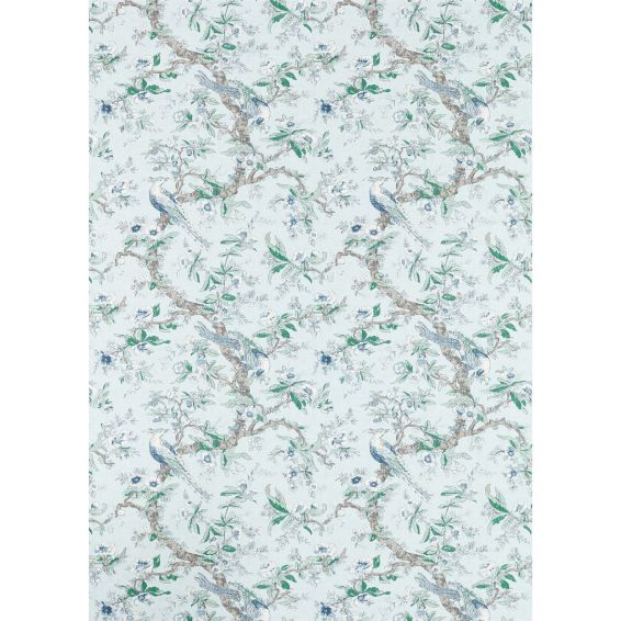 Chintz Wallpaper Panel 313014 by Zoffany in Blue Stone