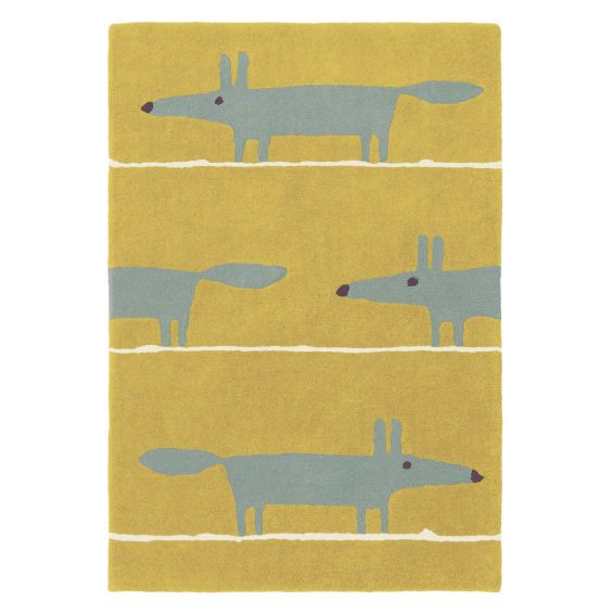 Scion Mr Fox Rugs 25306 Mustard