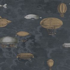 Macchine Volanti Wallpaper 2 Roll Set 1002 by Cole & Son in Midnight