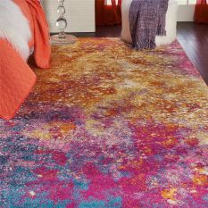 Passion PSN10 Abstract Modern Rugs in Sunburst Multicolour
