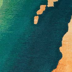 Prismatic Abstract Rugs PRS30 by Nourison in Emerald Green