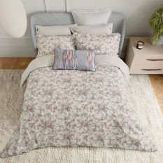Estelle Ikat Cushion by Bedeck of Belfast in Chambray Pink