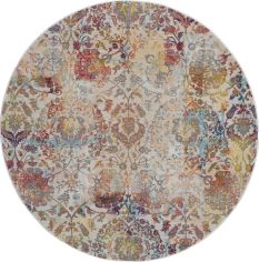 Ankara Global Circular Rugs ANR06 in IVORG