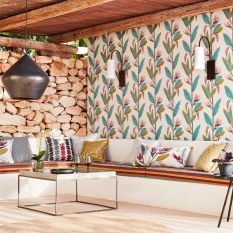 Llenya Wallpaper 112239 by Harlequin in Blush Harbour Gold