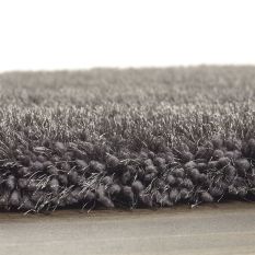Chicago Shaggy Modern Plain Rugs in New Grey