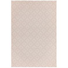 Patio Geo Diamond PAT13 Outdoor Rugs in Pink White