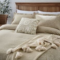 Pure St James Cotton Cushion by Morris & Co in Linen
