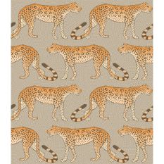 Leopard Walk Wallpaper 2010 by Cole & Son in Linen Beige