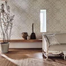 Pure Net Ceiling Wallpaper 216037 by Morris & Co in Stone Chalk