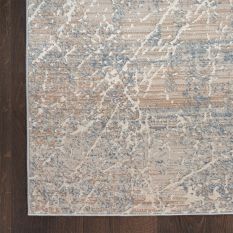Nourison Exhale Abstract Runner Rugs EXL02 in Beige Blue