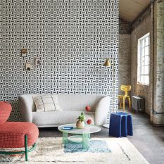 Alicatado Wallpaper 117 12036 by Cole & Son in Soot Snow