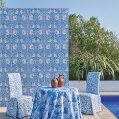 Pimpernel Wallpaper 217062 by Morris & Co in Woad Blue