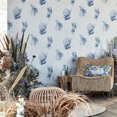 Halfmoon Wallpaper 112766 by Harlequin in Stillness Indigo