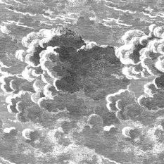 Nuvolette Wallpaper 2 Roll Set 28054 by Cole & Son in Black White