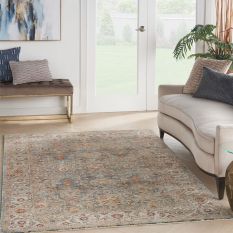 Sahar SHR03 Traditional Persian Rugs by Nourison in Blue