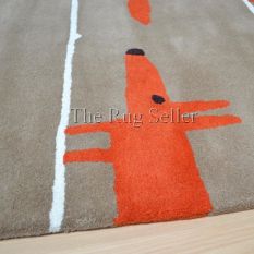 Scion Mr Fox Rugs 25303 Cinnamon