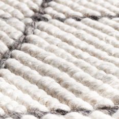 Transform Rugs 229 001 100 by Ligne Pure in Ivory and Charcoal Grey