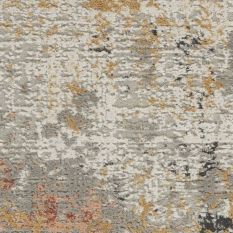 Rustic Textures RUS13 Abstract Runner Rugs in Grey Blue