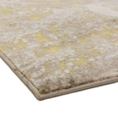 Aurora Lustre AU06 Marble Rugs in Gold Yellow