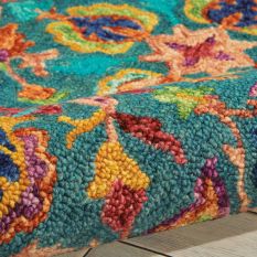 Vibrant Rugs VIB08 in Teal by Nourison