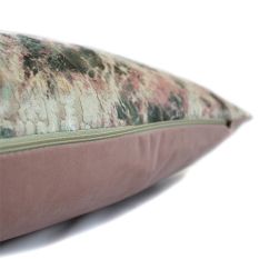 Aristo Abstract Bolster Cushion in Blush Sage