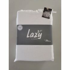 Lazy Linen Bedding Plain White Duvet Cover and Pillowcase