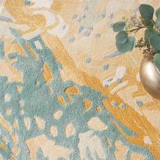 Prismatic PRS36 Abstract Wool Rug by Nourison in Sand Blue