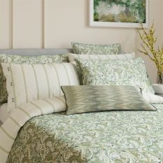Alessie Cushion by Bedeck of Belfast in Chambray Green