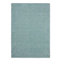 Gio Geometric Wool Rugs 39108 by Wedgwood in Mineral Blue