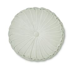 Rosanna Velvet Circle Cushion by Laura Ashley in Sage Green
