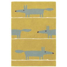 Scion Mr Fox Rugs 25306 Mustard