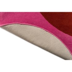 Flower Spot Wool Rugs 158400 by Orla Kiely in Pink Red