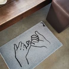 Anton Pinky Promise Washable Floor Mats in Blue
