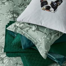 French Bulldog Cushion by Ted Baker in Silver Grey