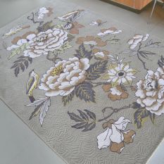 Paeonia Neutral Rugs 37904 by Wedgwood