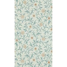 Scroll Floral Wallpaper 210362 by Morris & Co in Loden Slate