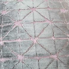 Jasper Geometric Cushion in Blush Mink