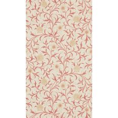 Scroll Floral Wallpaper 210364 by Morris & Co in Light Brick Buff