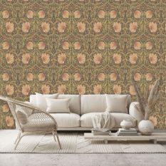 Pimpernel Wallpaper 210387 by Morris & Co in Bullrush Russet