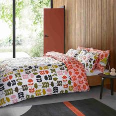 Cut Stem Cotton Bedding by Orla Kiely in Multi Paprika