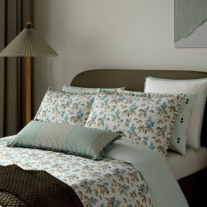 Clarence Bolster Cushion by Bedeck of Belfast in Celadon Green