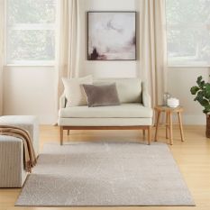 Nourison Exhale Abstract Rugs EXL02 in Moca Ivory