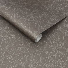 Gypsophila Wallpaper 120369 by Clarissa Hulse in Mocha Silver