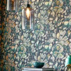 Lamina Wallpaper 112167 by Harlequin in Ink Marine Blue