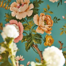 Hykenham Wallpaper 217041 by Sanderson in High Sea Ginger